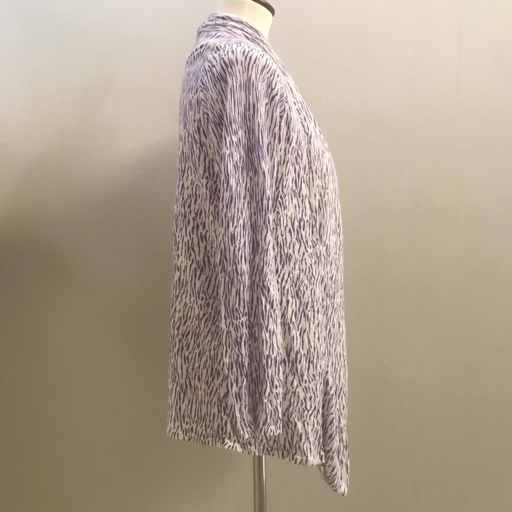 J. Mclaughlin Zebra Animal Print Open Cardigan Xs - image 3